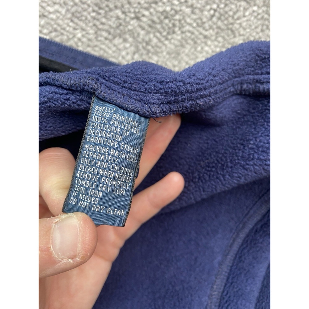 Vintage Polo Ralph Lauren Vest Mens Extra Large Tall Blue Fleece Pile Pony Logo - Picture 7 of 11